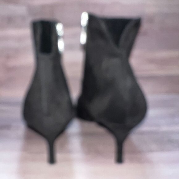 Charles by Charles David Womens Black Ankle Boots Size 10M Heeled Pointed Toe - Picture 11 of 12